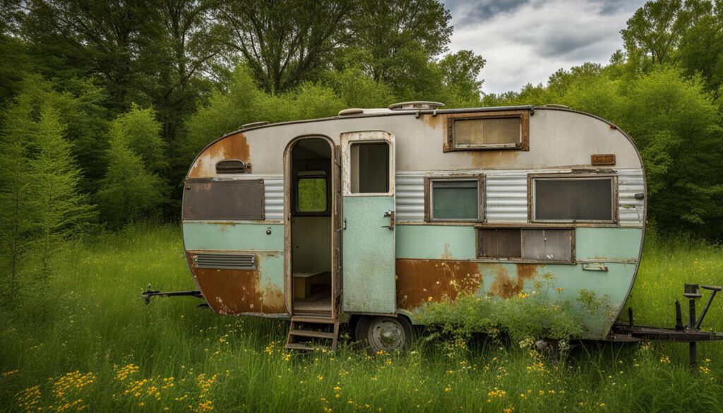 Old Camper Trailer