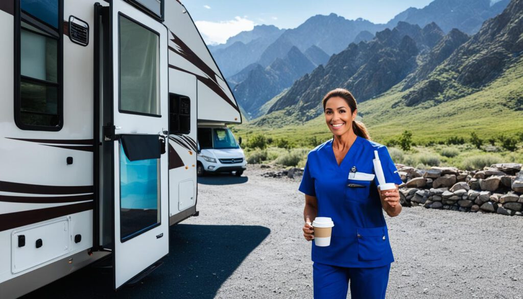 travel nurse living in rv